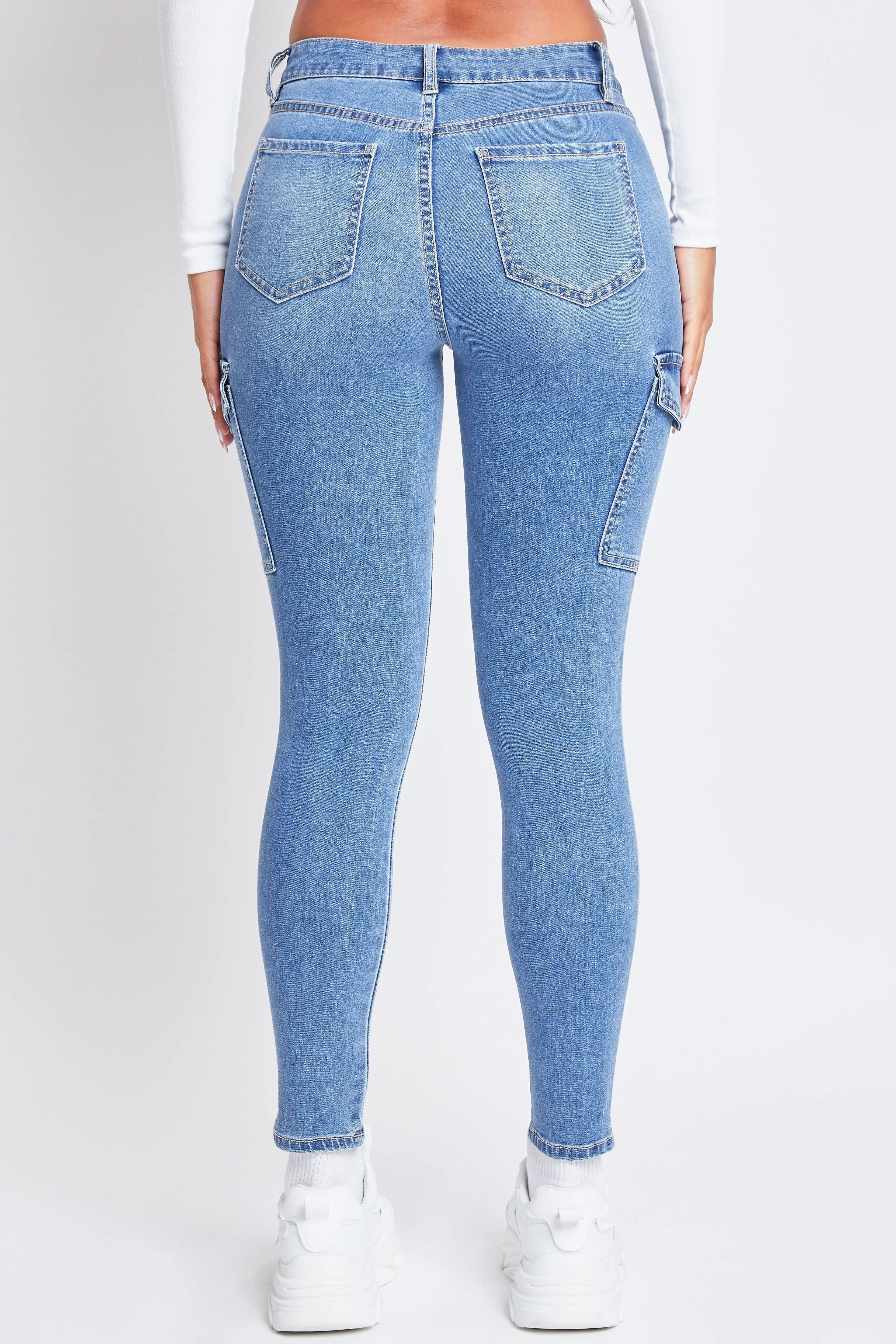 Women's High Rise Skinny Cargo Jeans