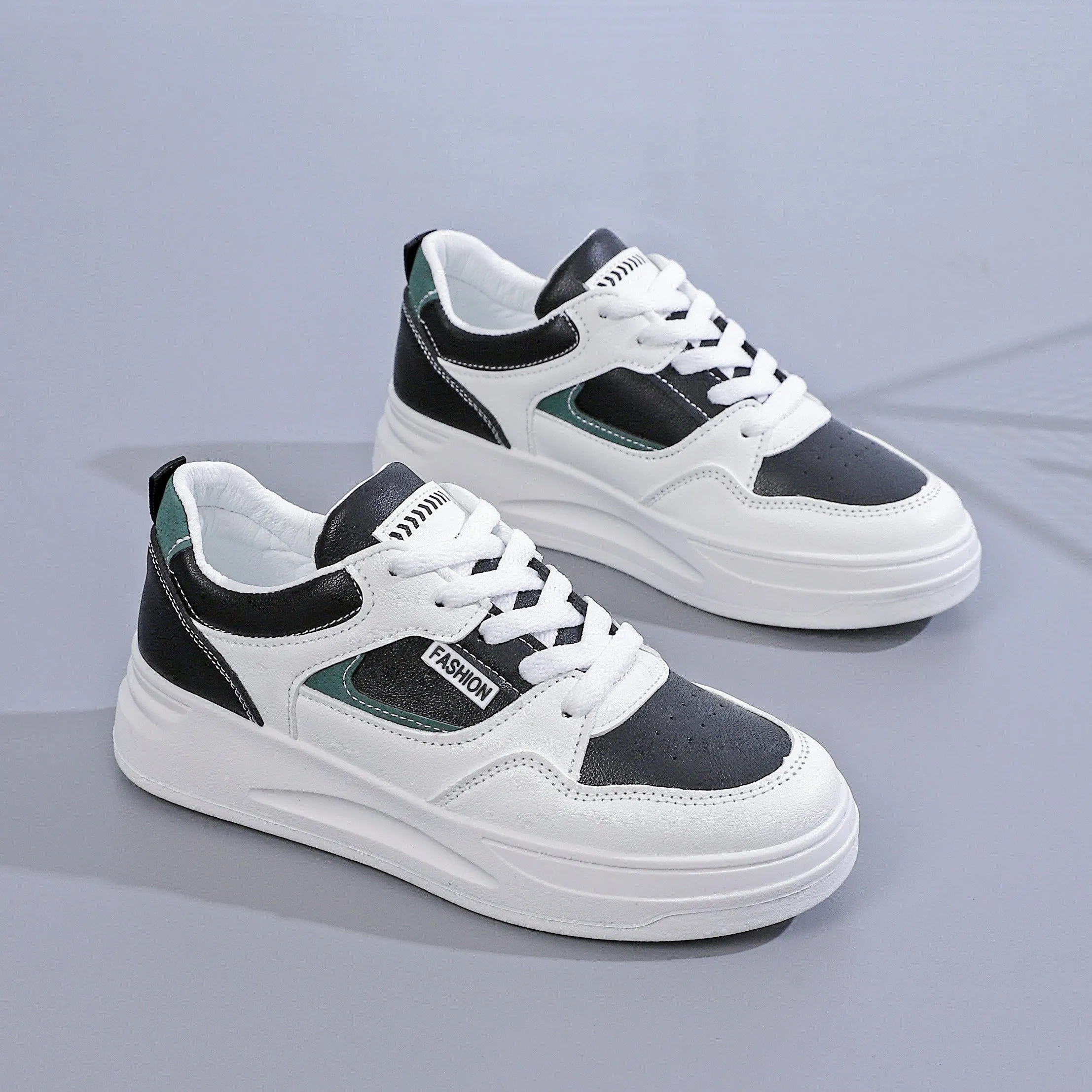 Womens Lightweight Platform Sneakers - Breathable & Comfortable, Low Top Lace Up Design - Stylish Casual Shoes for Everyday Fashion