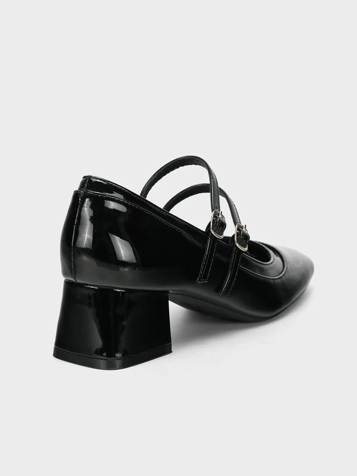 Women's "HOTEP" Dual Strap Block Heel Courts