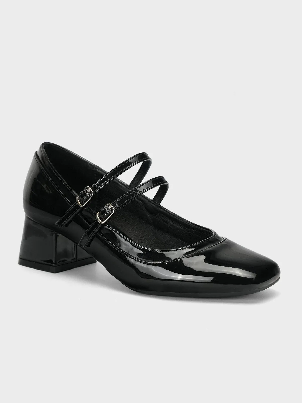 Women's "HOTEP" Dual Strap Block Heel Courts