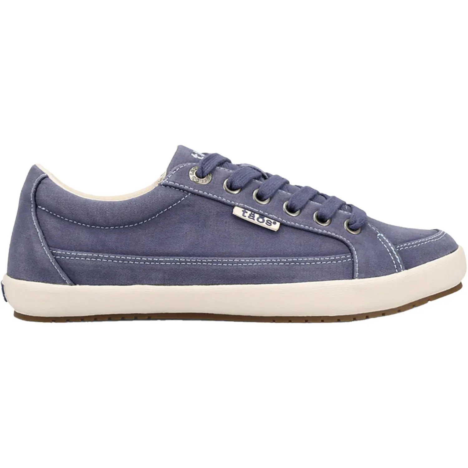 Women's Taos Moc Star 2 Indigo Distressed Canvas