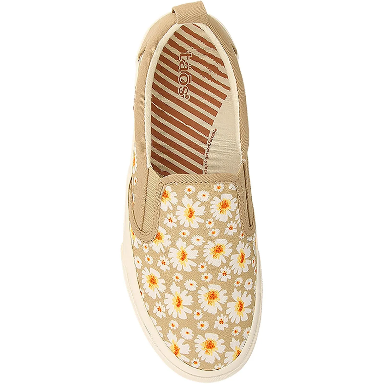 Women's Taos Rubber Soul Tan Daisy Canvas